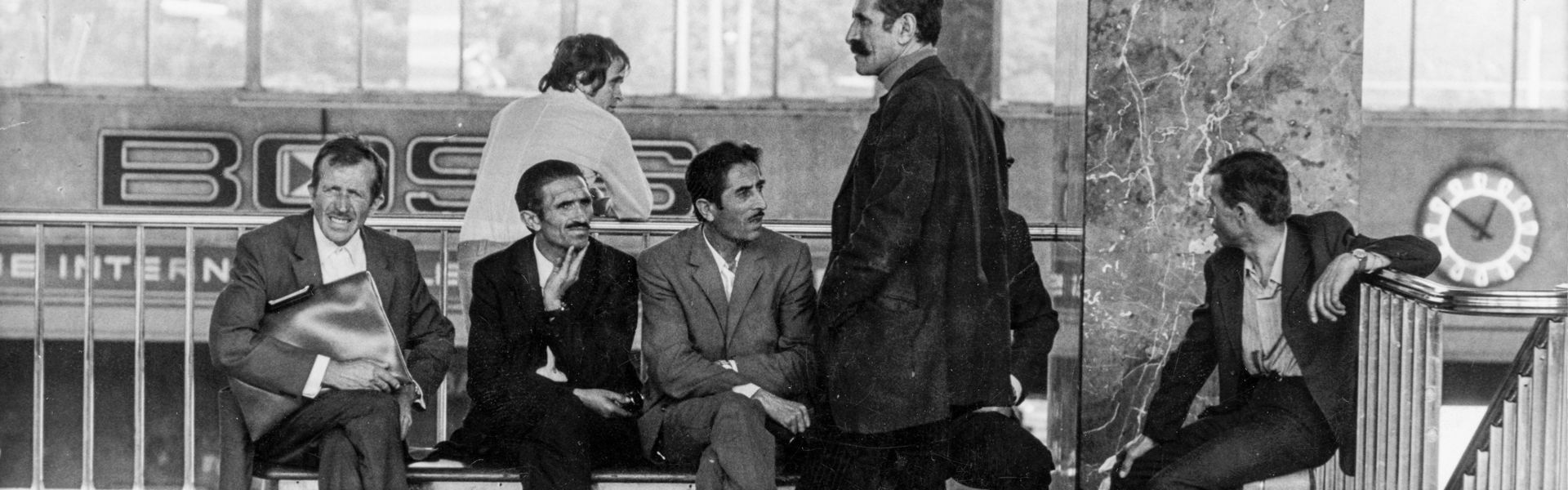 So-called "guest workers" at Vienna railway station. Vienna August 30, 1973.