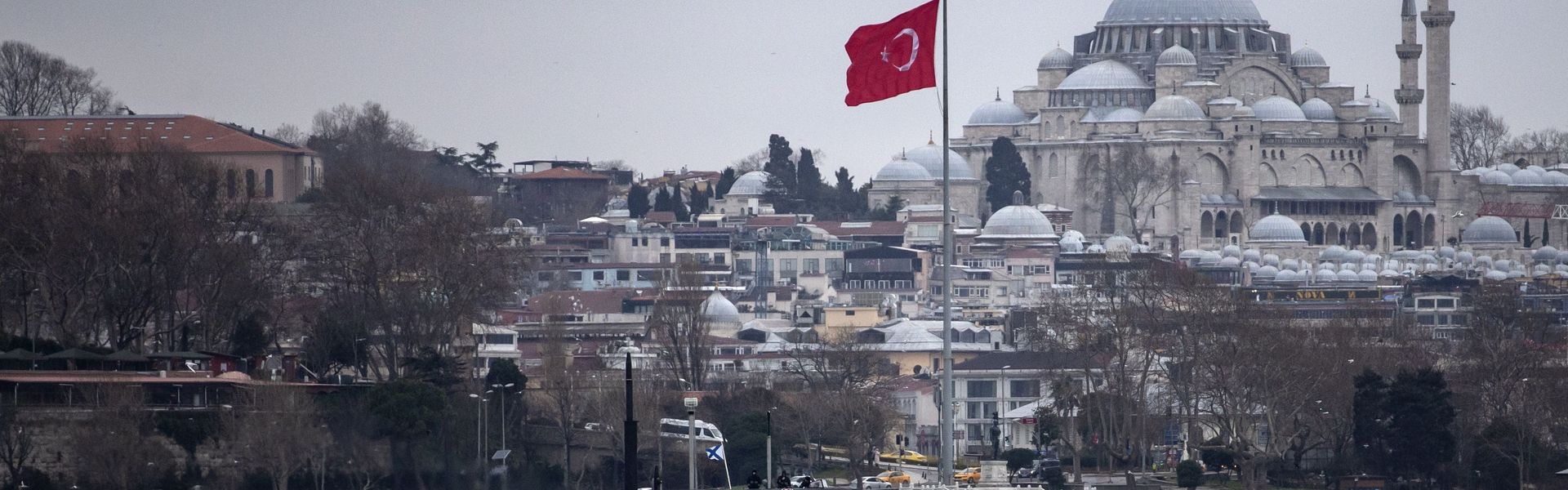 Russian Navy diesel-electric submarine Rostov-on-Don sails in the Bosphorus direction as Black Sea