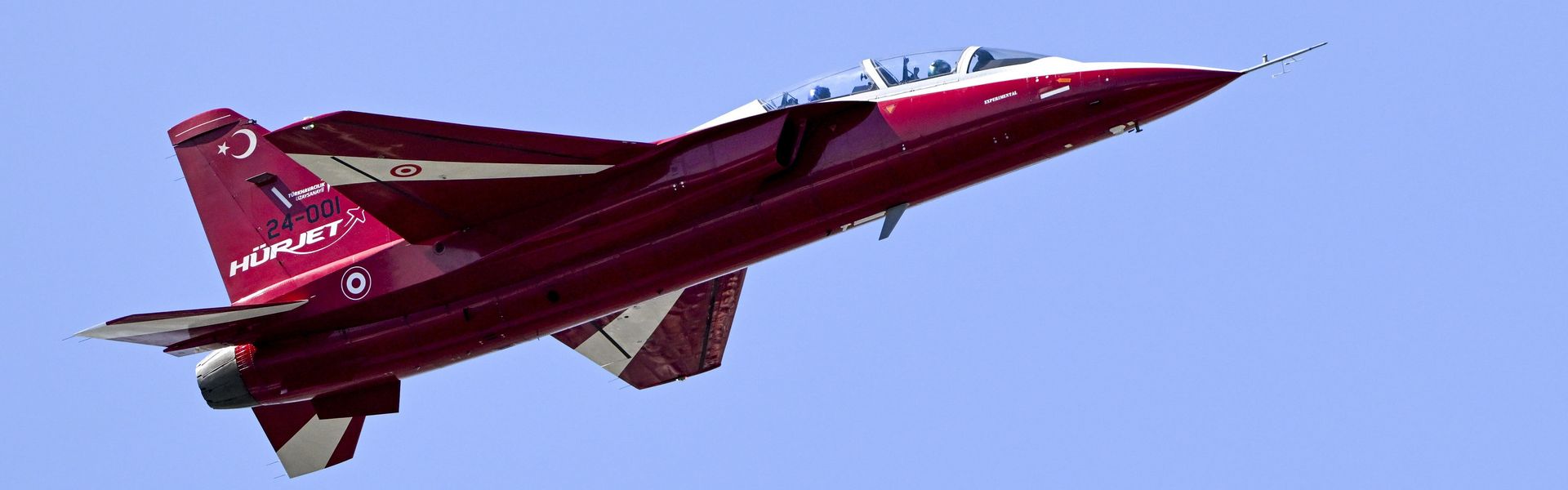 HURJET and HURKUS perform during the Turkiye's premier technology and aerospace event TEKNOFEST on its first day held at Adana Airport in Adana, Turkiye on October 02, 2024.