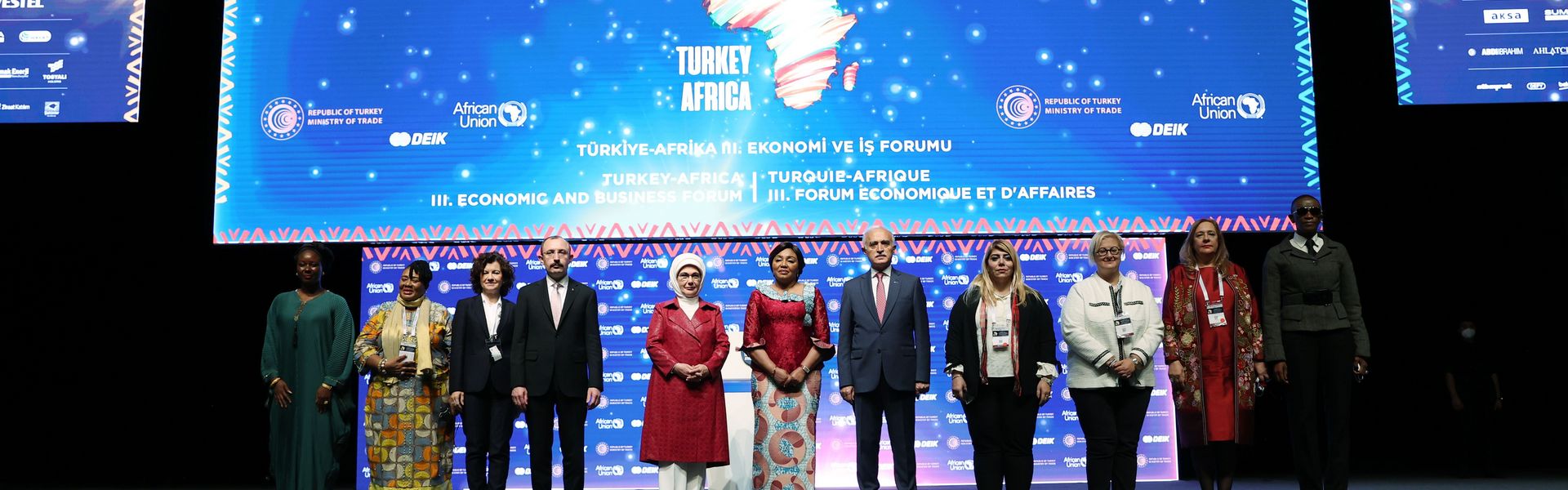Turkey-Africa Women Leadership Dialogue Panel within the Turkey-Africa Economic and Business Forum in Istanbul on October 22, 2021. 