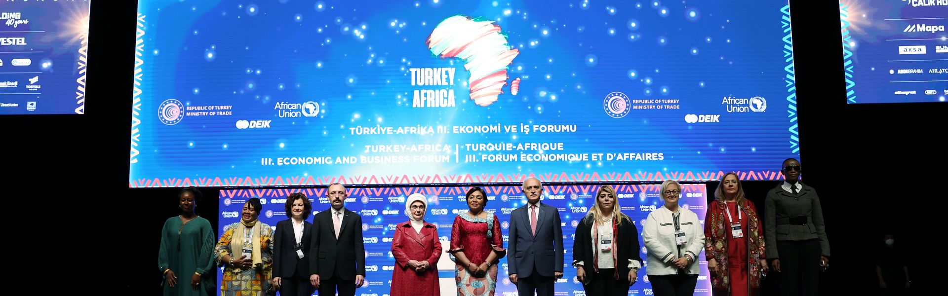 Turkey-Africa Women Leadership Dialogue Panel within the Turkey-Africa Economic and Business Forum in Istanbul on October 22, 2021. 