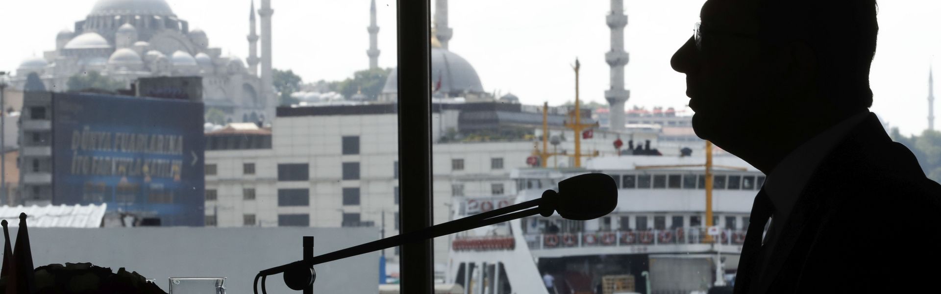 Ekrem İmamoğlu, Mayor of Istanbul, during a news conference after he took office in June 2019.